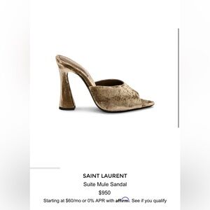 Saint Laurent suite mule sandal s
